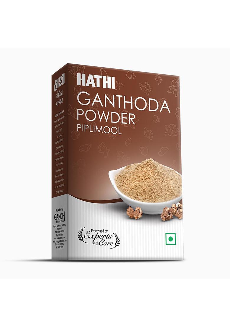 Hathi Masala Ganthoda Powder, Pipramul Powder For Digestive Health And Traditional Indian Remedies/Aromatic Flavourful, 100G