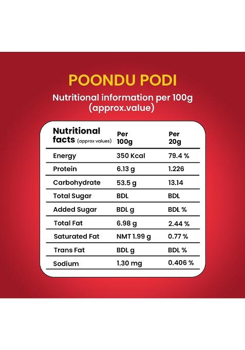 Murugan Idli Garlic Podi Pack Of 2 (200G + 200G) | Authentic South Indian Spiced Powder For Idli, Dosa & Rice Perfect Breakfast, Snacks Cooking Traditional Flavor Rich Tast
