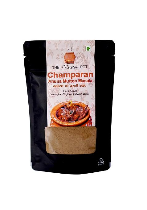The Mutton Pot Authentic Champaran Ahuna Handi Meat & Chicken Masala Combo | No Preservatives, Artificial Colors Home Cooking Indian Bihar'S Recipe Easy To Cook Gravy With Spices