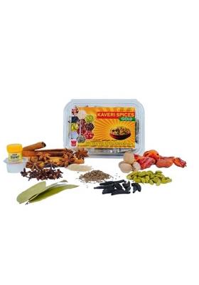 Kaveri Spices Gold Pack |12 Whole Combo Of 130G Kerala - Clove, Cardamom, , Star Anise, Nut Meg,Kapok Buds, Bay Leaves, Testing Salt, Foog Color Poppy Seed Dhalchini Sahijeera, Mace,