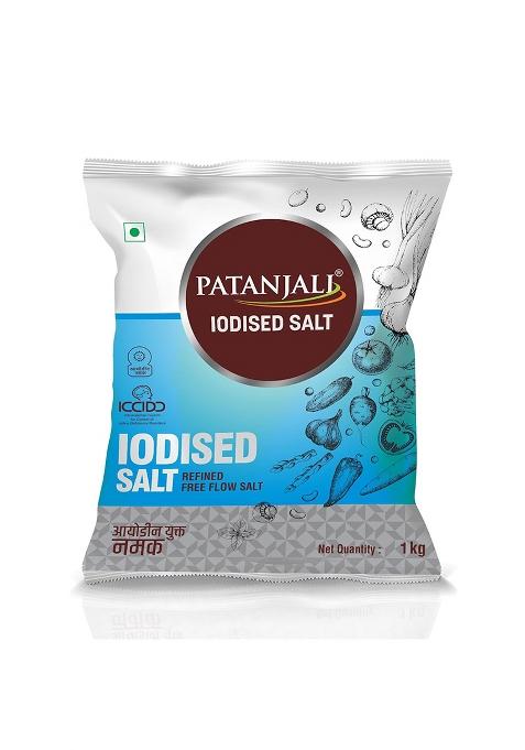 Patanjali Iodized Namak/Salt, Pure & Natural, Everyday Use, 1 Kg