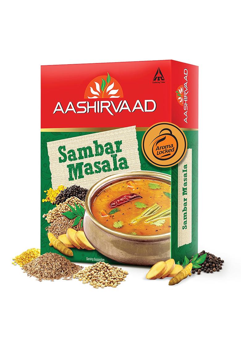 Aashirvaad Sambar Masala, 100G, Blended Spice For Authentic Taste And Colour