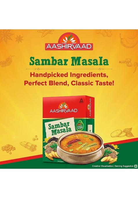 Aashirvaad Sambar Masala, 100G, Blended Spice For Authentic Taste And Colour