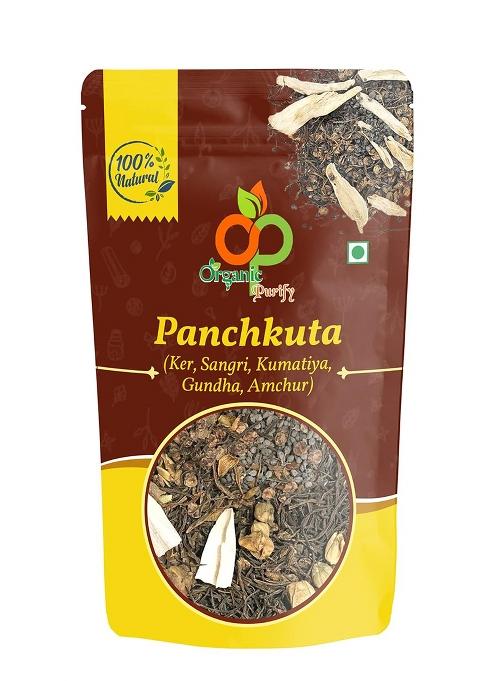 Organic Purify Premium Panchkutta (Mix Of Fine Quality Sangri, Ker, Kumathiya, Gunda And Whole Amchoor) Marwari Vegetable Dish 400Gm