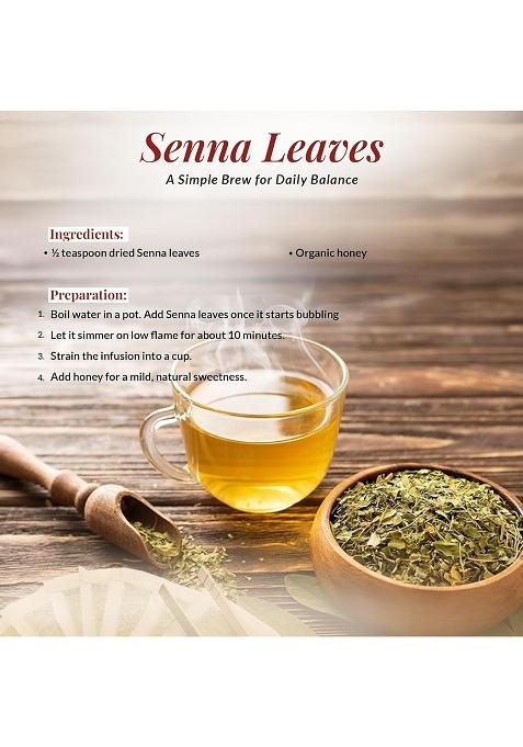 Dr Arya Senna Leaves 100Gm | Natural Dried Herb For Constipation Relief, Detox, Colon Cleanse & Digestion Support Pure Tea Herbal Remedies, Skin Care Weight Management