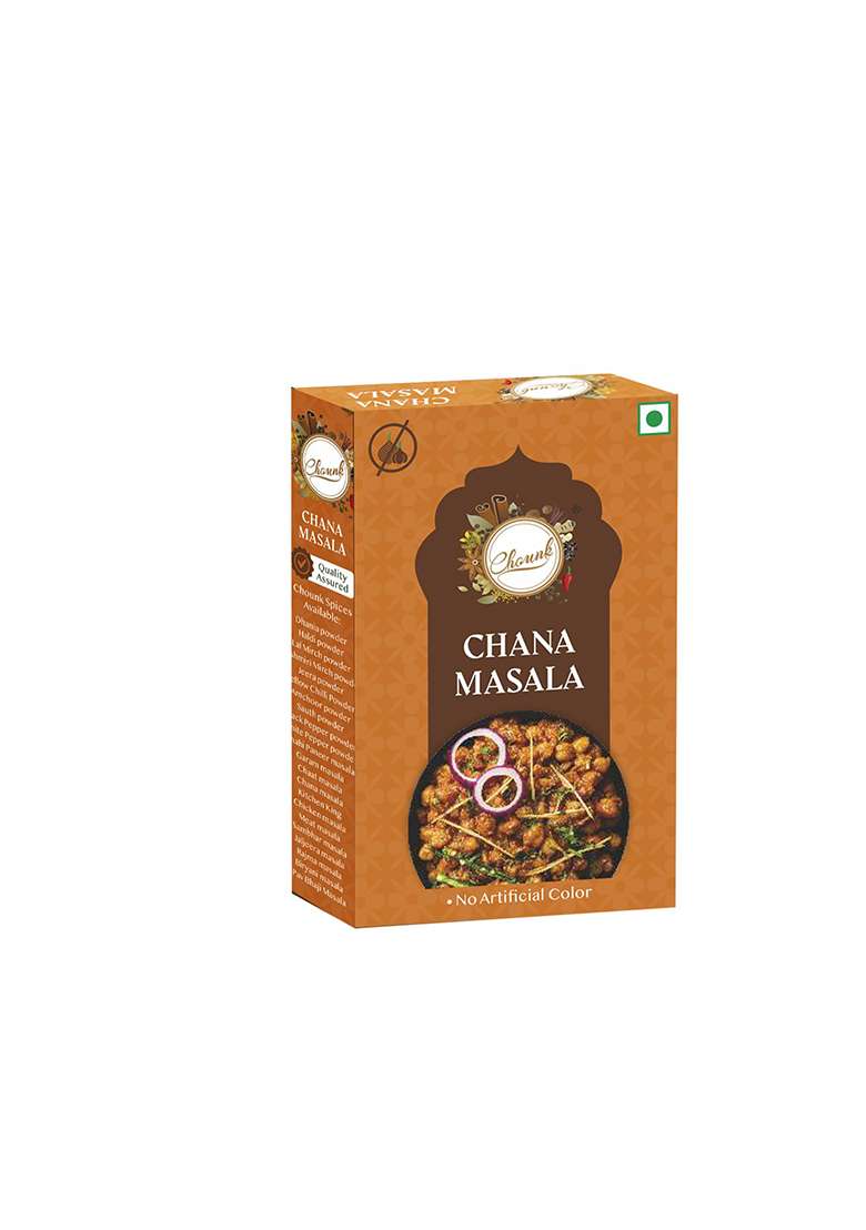 Chounk 100% Pure Punjabi Chana Masala 100G Powder No Onion Garlic Ready To Cook - Indya