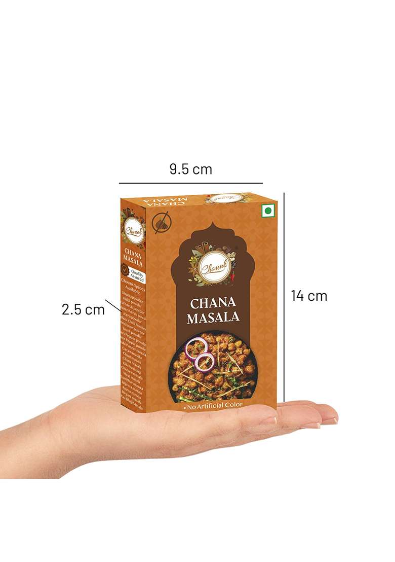 Chounk 100% Pure Punjabi Chana Masala 100G Powder No Onion Garlic Ready To Cook - Indya