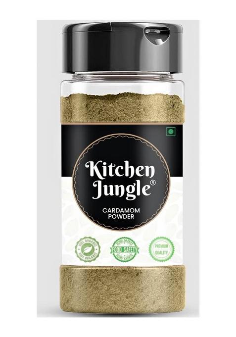 Kitchen Jungle Cardamom Powder|Ilaichi Powder|Elaichi Powder (100 Gram (Jar Pack))