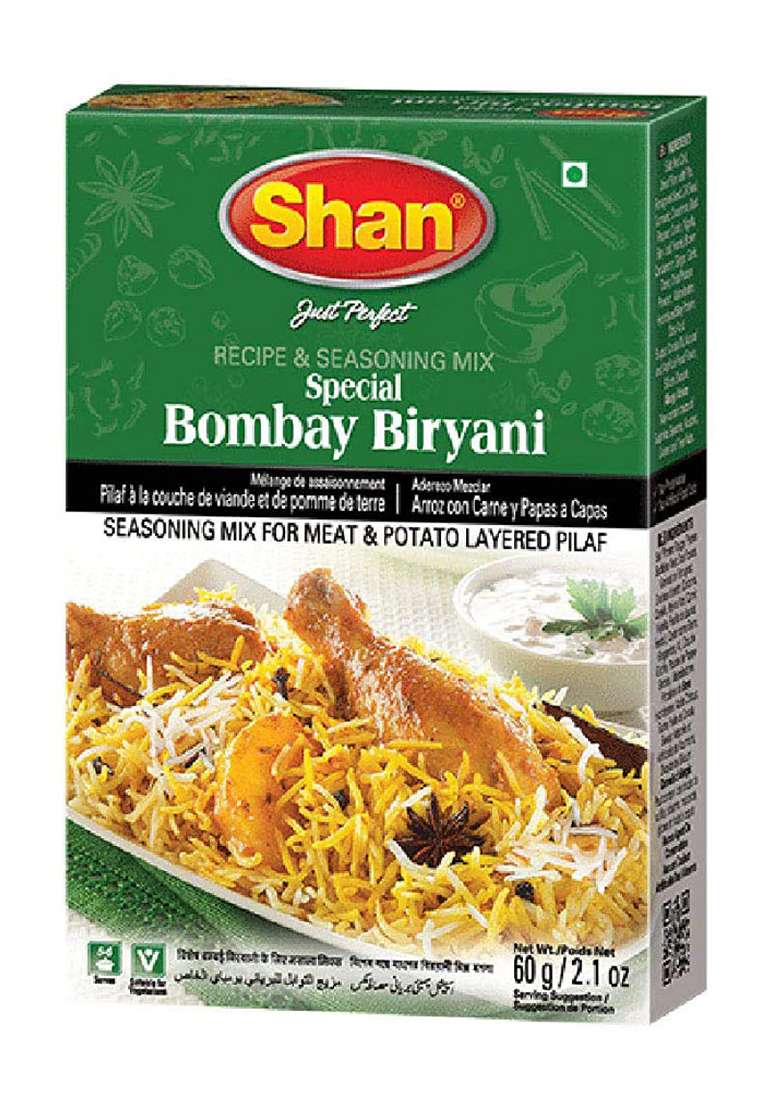 Shan Special Bombay Biryani Masala, 2.12 Oz 60 G, 6 Pack - Indya