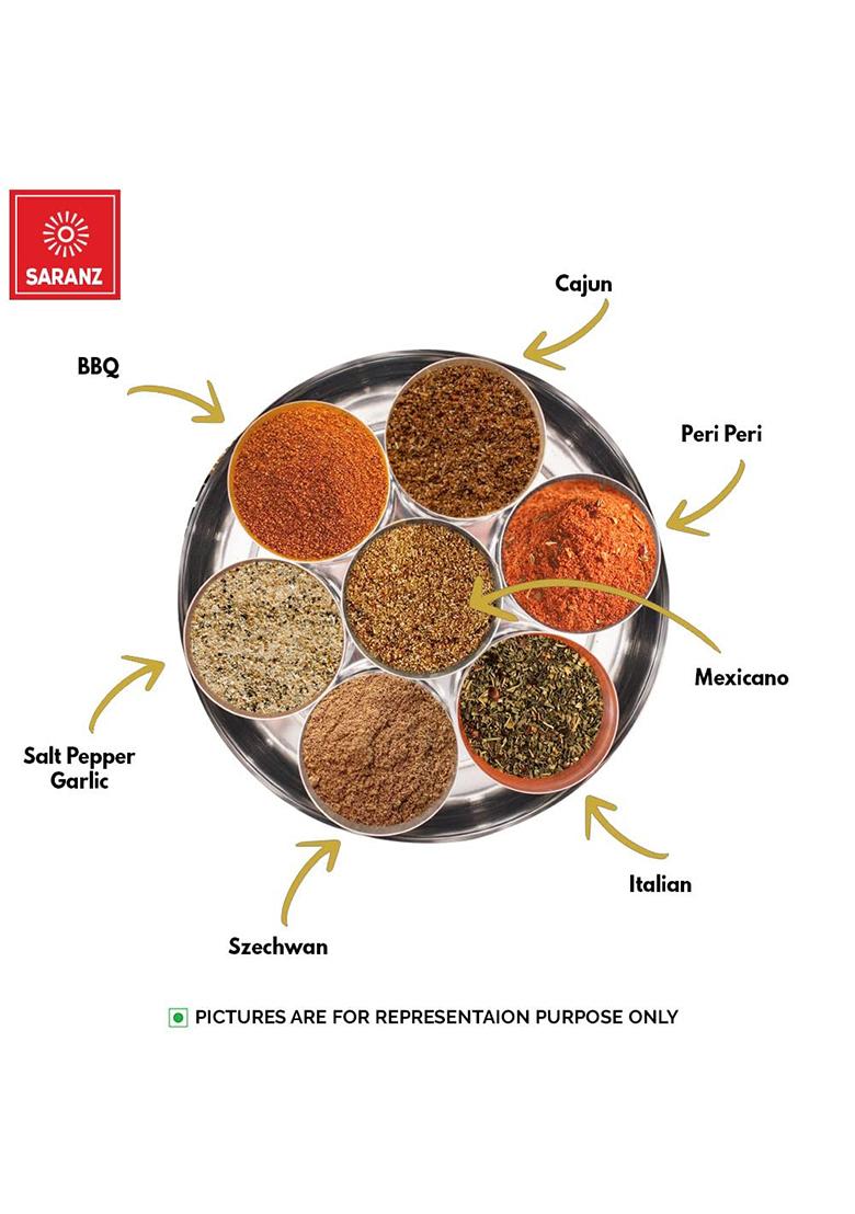 Saranz Exotic Dukkah Spice Mix | 100% Natural Authentic Indian Flavorful Crunchy & Seasoning Blend Of Fresh Aromatic Spices (100 Grams Sprinkler Jar)