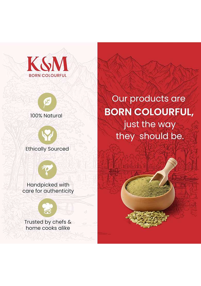 Kanz & Muhul Freshly Ground Fennel Powder (Saunf 200 Gm) | Organic Seeds Organic, Natural Variyali Farm - Picked Sounf Grams - Indya