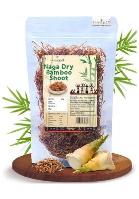 Laajawab Naga Dry Bamboo Shoot With Authentic Dried Shoots From Nagaland; Use In Pork, Chicken And Traditional Dishes; 100% Natural, 65G