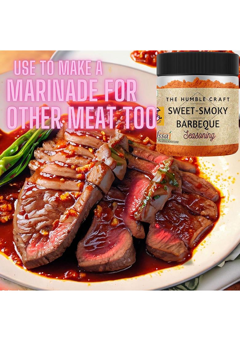 The Humble Craft Sweet Smoky Barbeque Bbq Seasoning|Popcorn Seasoning Powder, Rub, Chicken|Smoked & Paprika Flavour|100 Gram