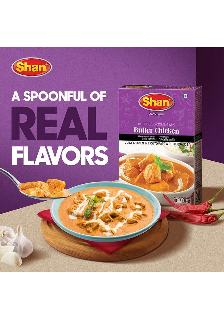 Shan Spice Mix For Butter Chicken, 50G - Indya