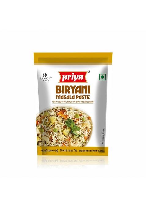 Priya Biryani Masala Paste Total 360Gm I 90G Each (Pack Of 4) Ready To Cook | Naturally Processed Authentic Aroma And Flavour For Cooking, Vegetable