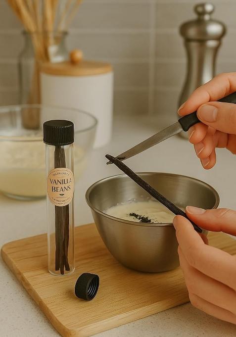 Wildroots Premium Grade A Vanilla Beans/Pods 15+ Cm, Organically Grown, Ideal For Baking, Cooking, Desserts, Coffee, 2 Pods (Pack Of 1)