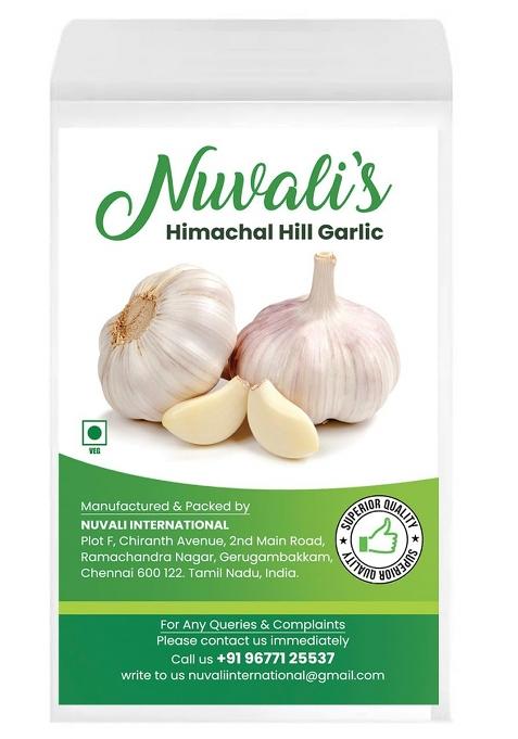 Nuvali'S Garlic From Himachal Hills (Big Size) / Lahsun/Pahadi Lahsun/Himachal Malai Poondu/Superior Qualilty/Dry And Natural/Hand Picked With Care/(750G)