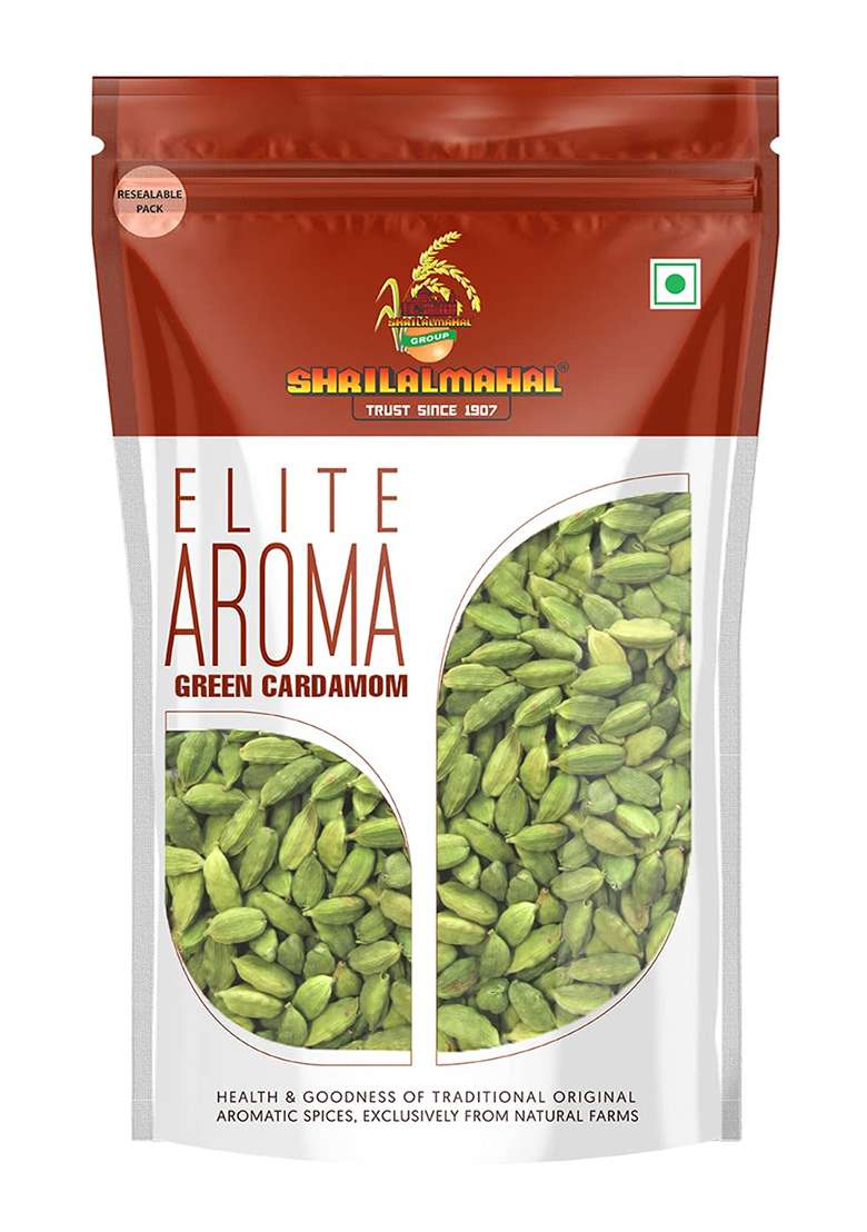 Shrilalmahal Elite Aroma, Whole Cardamom Green Small 6Mm, 100Gm - Indya