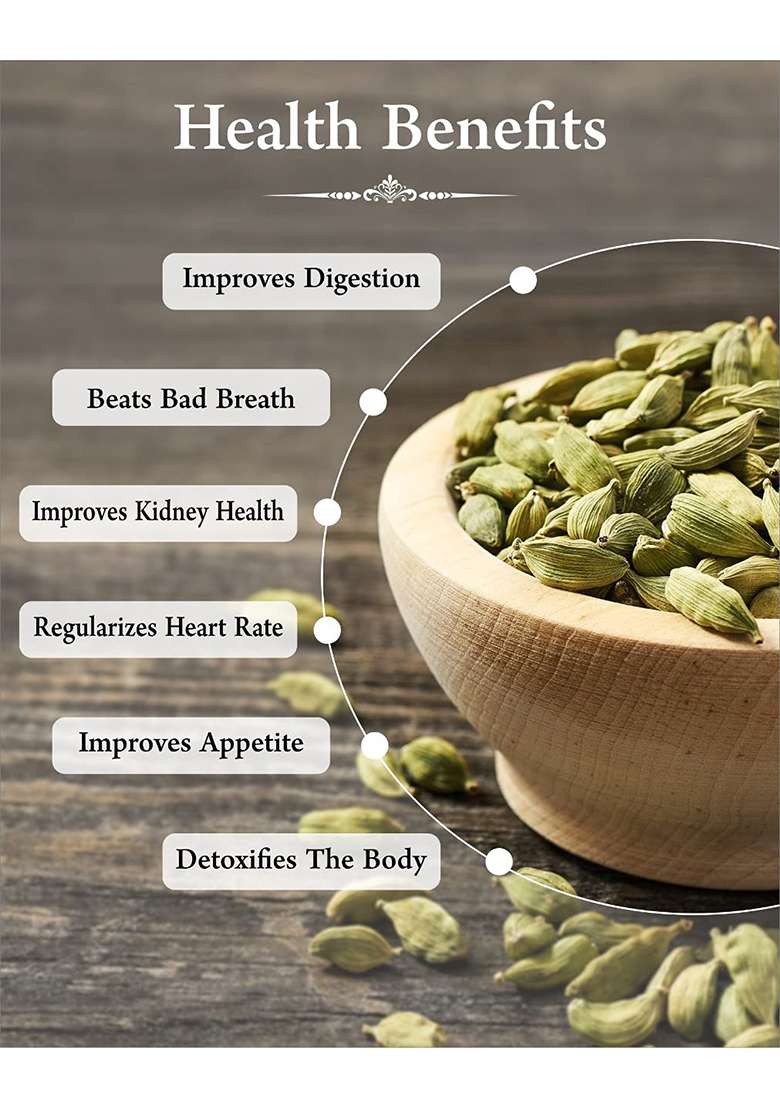Shrilalmahal Elite Aroma, Whole Cardamom Green Small 6Mm, 100Gm - Indya