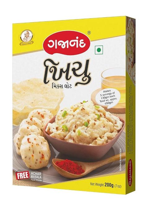 Gajanand Khichu Mix Flour, 200Gm (Pack Of 3) / Instant Mix, Ready To Cook/For Healthy & Tasty Snacks/Breakfast