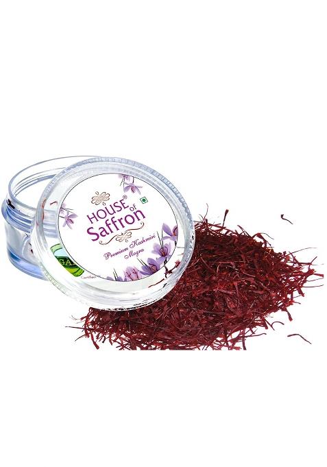 House Of Saffron 1Gram Original Kashmir Kesar For Pregnant Women, Cooking, Face, 100% Pure & Natural Certified Iso3632 Grade A1+++ Saffron/Kumkuma Puvvu/Kungumapoo/Kesar - 1G