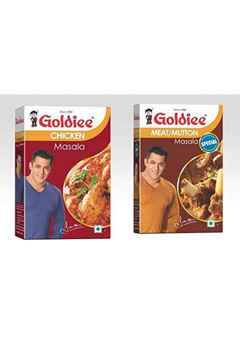 Goldiee Chicken And Meat Ka Masala, 200 G (Combo Of 2)