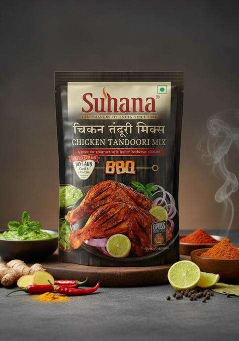 Suhana Chicken Tandoori Spice Mix 100G Pouch - Pack Of 3
