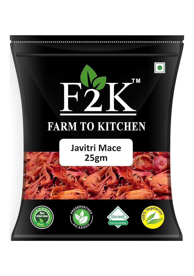 F2K Farm To Kitchen Whole Javitri Mace Spice 25G - Nutmeg