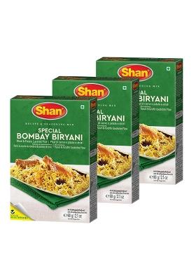 Shan Special Bombay Biryani Masala, 2.12 Oz 60 G, 3 Pack - Powder