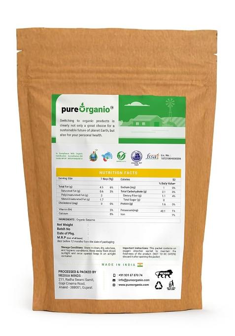 Pure Organio Organic Sesame Seeds