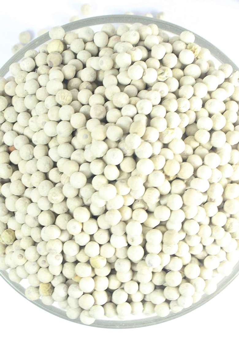 Godka Organic Whole White Pepper/Sabut Safed Mirch,200 Grams - Indya
