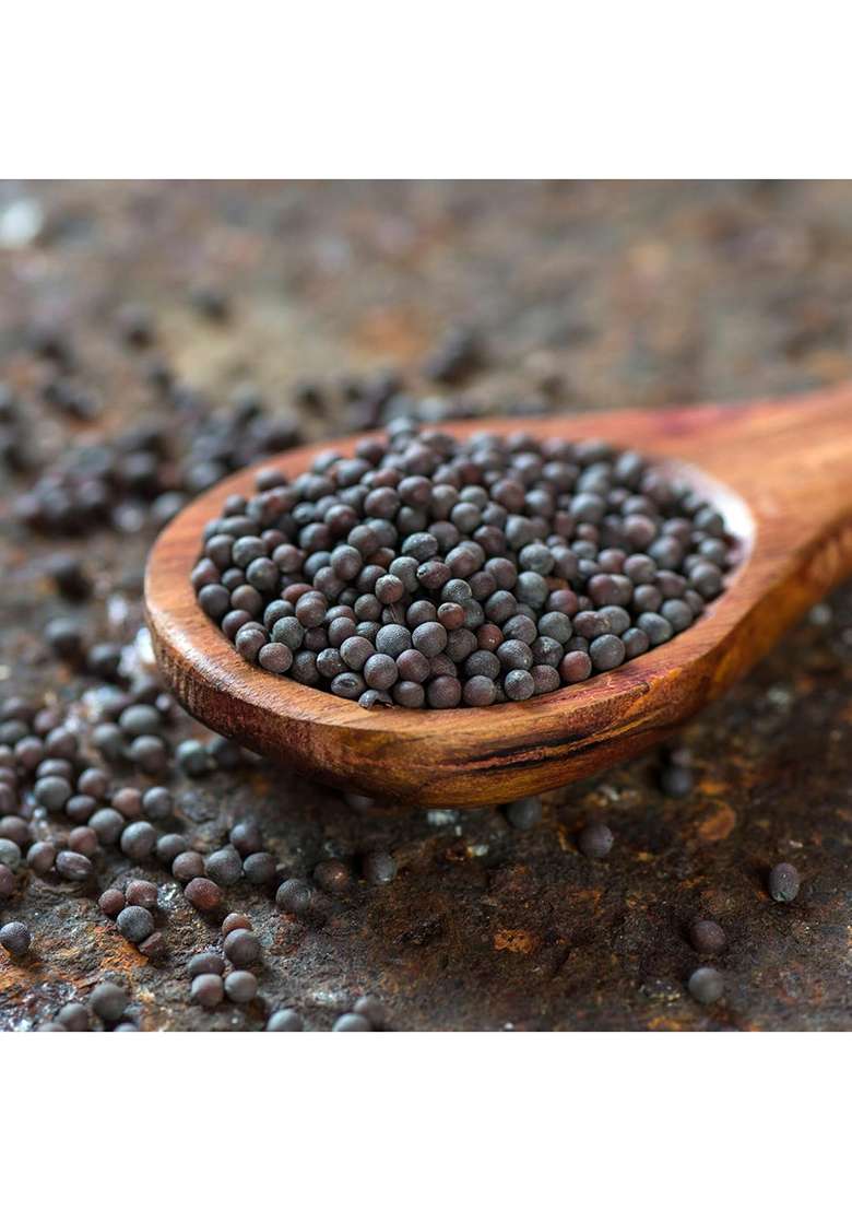 Urban Platter Whole Black Mustard Seeds, 125G (Rai | Sabut Sarson Spices Indian Khada Masala) - Indya