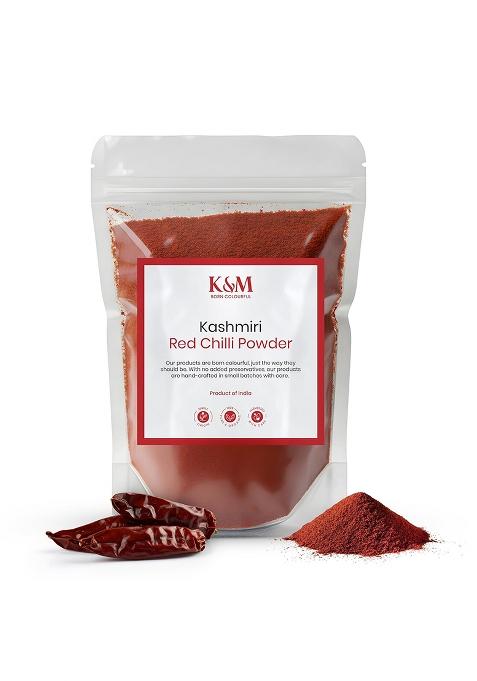 Kanz & Muhul Kashmirii Red Chilli Powder 450 Grams | Kashmiri Lal Mirch Mild Spicy, Authentic, Bright Colour Organic With No Added Preservatives