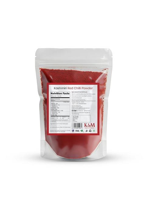 Kanz & Muhul Kashmirii Red Chilli Powder 450 Grams | Kashmiri Lal Mirch Mild Spicy, Authentic, Bright Colour Organic With No Added Preservatives