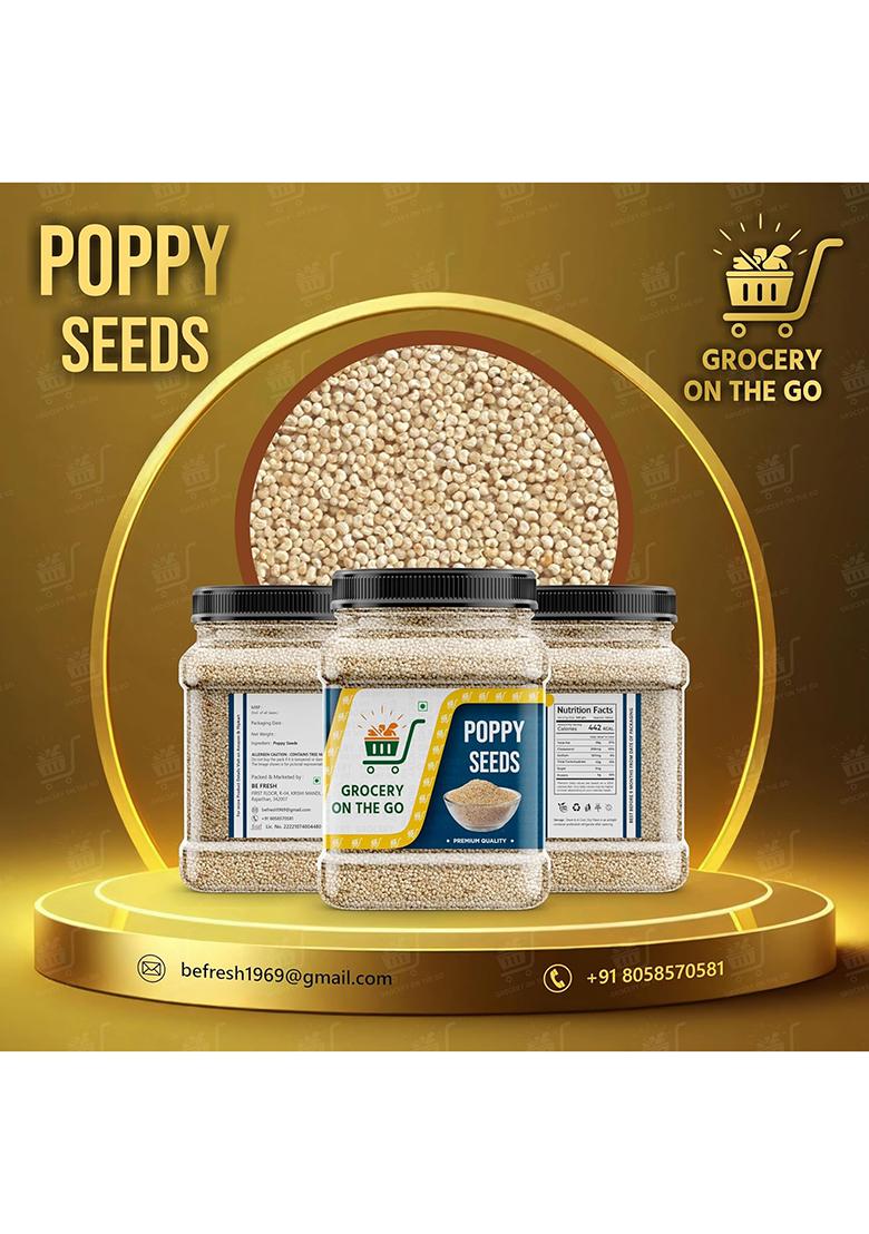 Grocery On The Go Poppy Seeds | Indian Posto Dana Khus Whole 500Gm