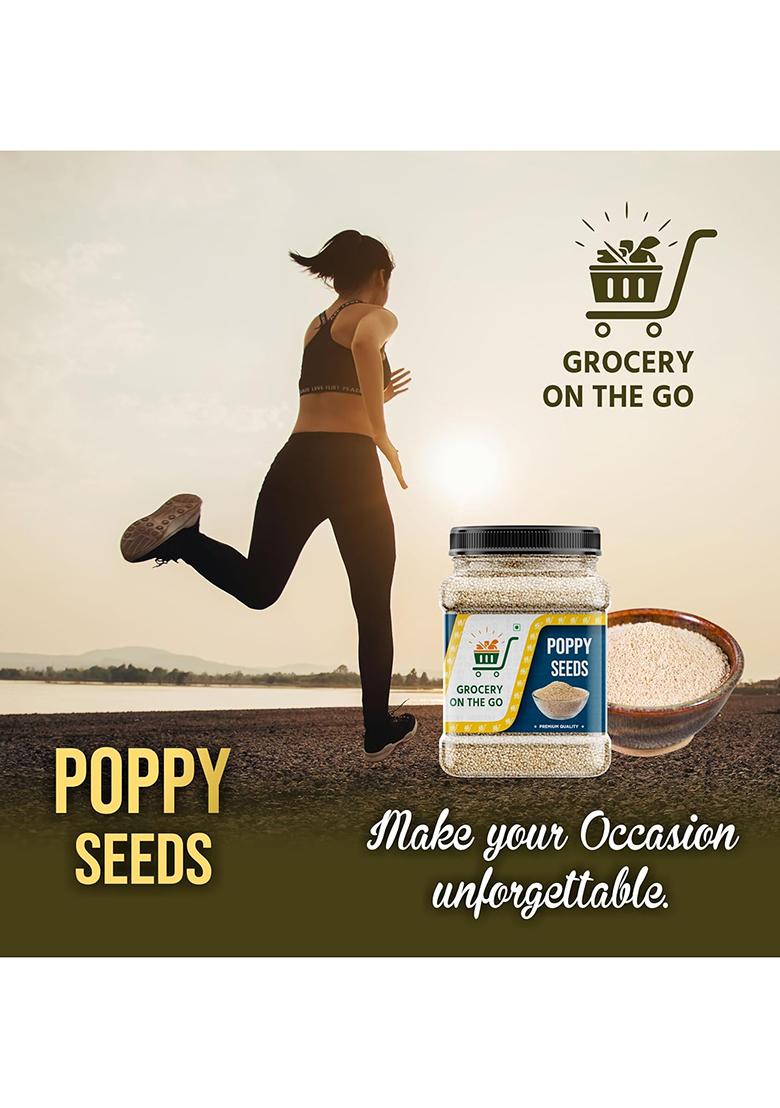 Grocery On The Go Poppy Seeds | Indian Posto Dana Khus Whole 500Gm