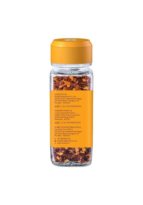 Snapin Red Chilli Flakes | 35G Glass Bottle Pizza