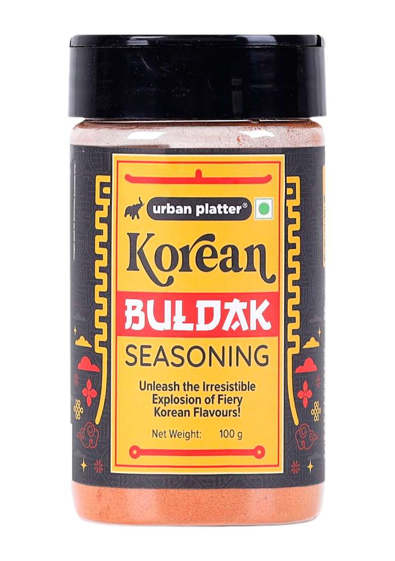 Urban Platter Korean Buldak Seasoning, 100G (Plant-Based | Fiery And Addictive Signature Korean-Style Flavour) - Indya