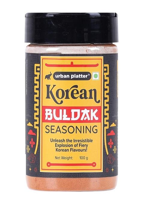 Urban Platter Korean Buldak Seasoning, 100G (Plant-Based | Fiery And Addictive Signature Korean-Style Flavour)