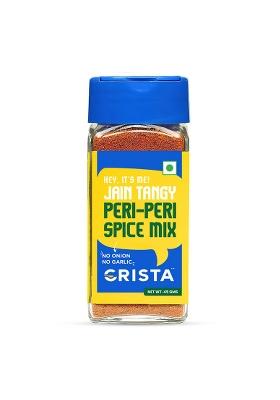 Crista Jain Tangy Peri-Peri Spice Mix With No Onion And Garlic, Multi-Purpose Seasoning, Trans Fat Free, Vegan Zero Added Colours, Fillers, Additives & Preservatives - 45 Gms