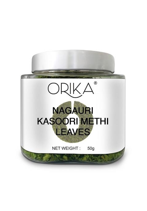 Orika Kasoori Dry Whole Methi - 50G Fenugreek Leaves For Authentic Indian Cuisine | Enhance Flavor & Aroma Ideal Cooking Seasoning 100% Natural