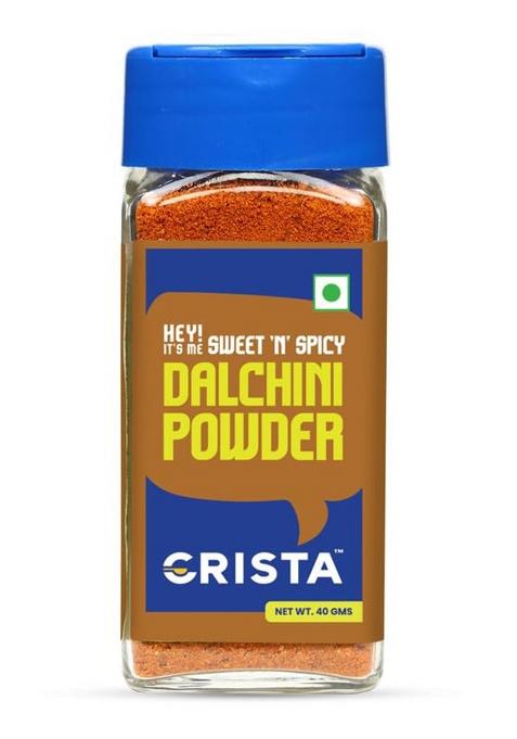Crista 40 Gms Dalchini Powder | Ground Powdered Cinnamon Stick Farm Fresh Zero Added Colours, Fillers, Additives & Preservatives Cassia