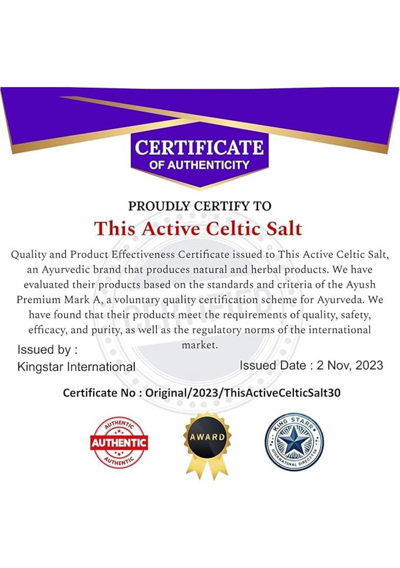 Organic One Premium French Celtic Sea Salt 1Kg | Sel Gris Unrefined, Hand-Harvested Grey Mineral-Rich, Natural & Moist Texture Chefs Choice For Cooking, Grilling, Finishing Table Use