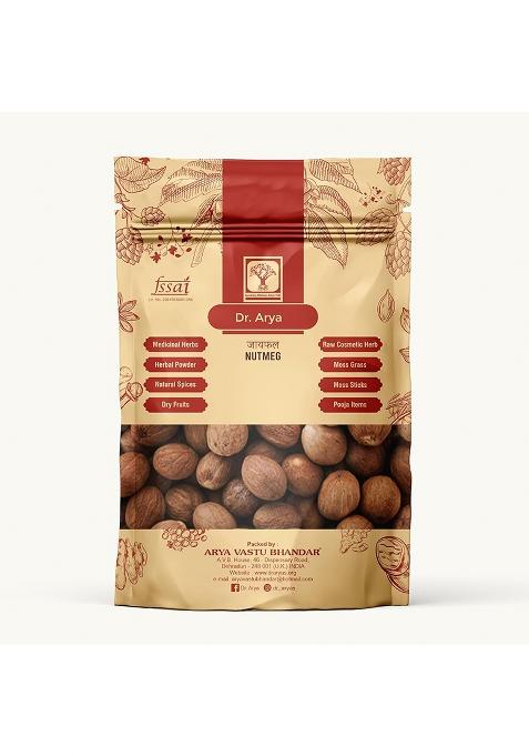 Dr Arya Arya'S Whole Nutmeg 50G | Jathikka Jayfal Jaiphal Jathikai Pure, Natural, Ayurveda Uses Indian Aromatic Spice For Face, Cooking, Baking And Herbal