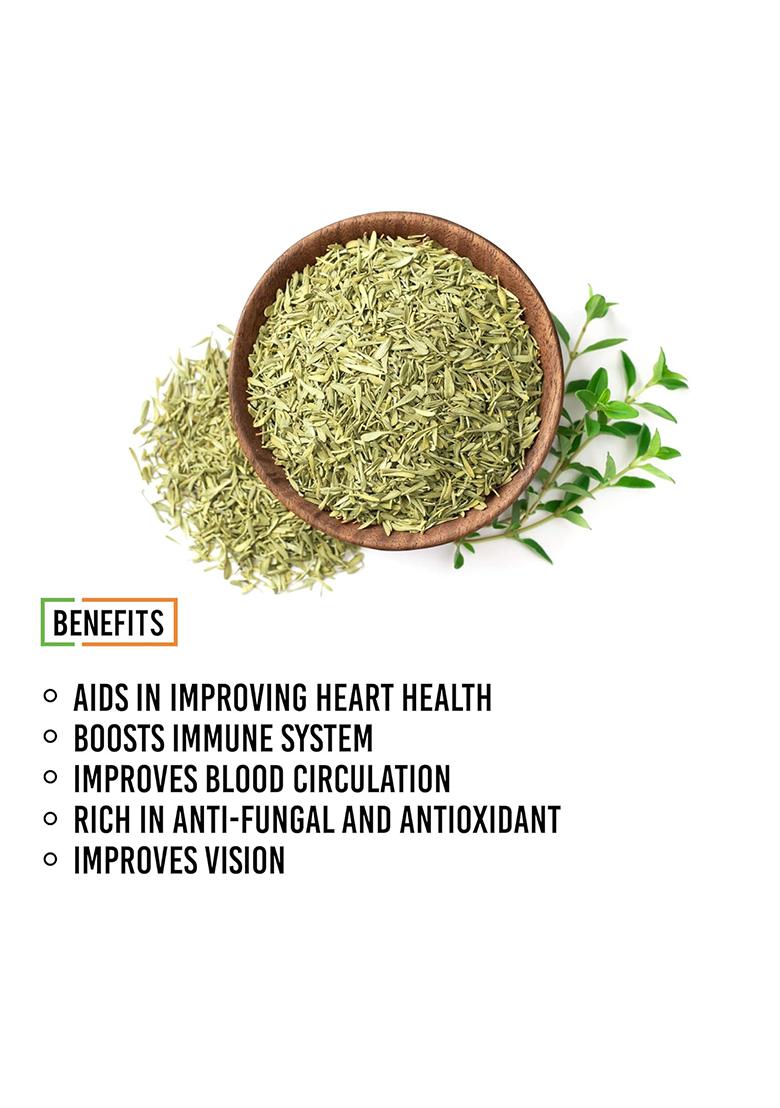 Chef Urbano Thyme 50 G | 100% Natural Premium Herbs And Spices Flakes/Leaves Glass Bottle