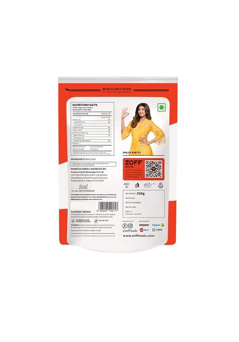Zoff Red Chilli Powder With Natural Oils