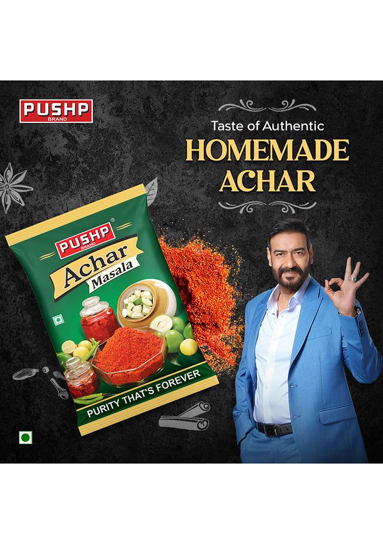 Pushp Brand Achar Masala | 200 G Premium Blend Of Traditional Spices Ready-To-Use Pickle Mix Authentic Homemade No Added Preservatives - Indya