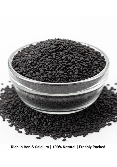 Minimal Raw Organic Black Sesame Seeds 900Gm