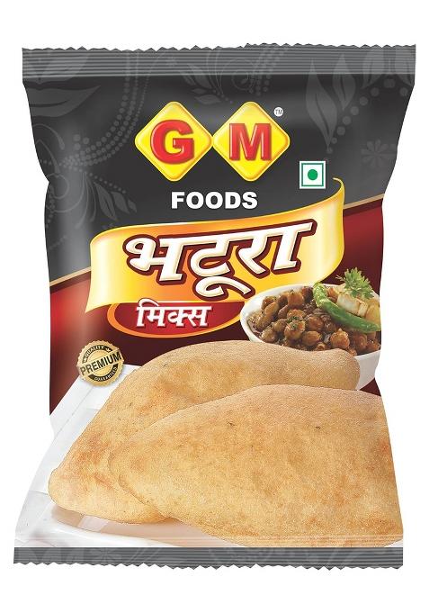 Gm Foods Bhatura Mix 500 Gram | Ready To Cook Soft & Puffy Bhaturas Authentic Flavour With Pure Ingredients Easy Preparation No Msg, Artificial Colours Preservatives
