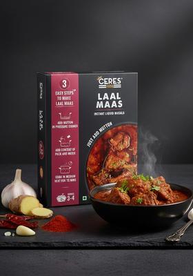 Ceres Foods Rajasthani Laal Maas Instant Liquid Masala | 3 Steps Recipe Gravy Ready In 15 Mins Serves 4 No Preservatives 200G Just Add Mutton